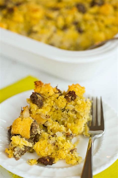 Sausage Cornbread Stuffing Recipe Thanksgiving Recipes