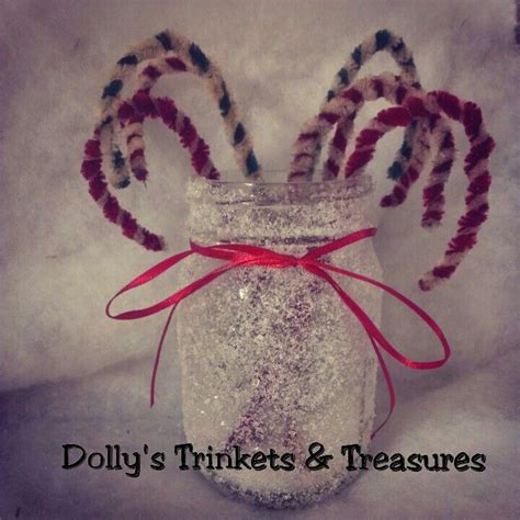 Candy Canes In A Jar Candy Cane Trinket Candy