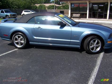 2005 Ford Mustang Gt Deluxe Convertible In Windveil Blue Metallic Photo