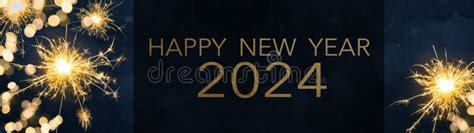 Happy New Year 2024 New Year S Eve Party Background Panorama Banner