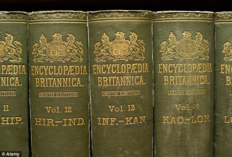 Encyclopedia Britannica To Cut Its Print Edition After 244 Years Daily Mail Online