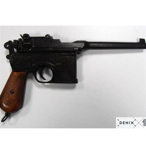 Denix German 1896 Mauser C96 Pistol Brown Grip Replica Hong Kong
