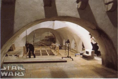 Jabbas Palace Court Room Set Under Construction At Elstree Studios