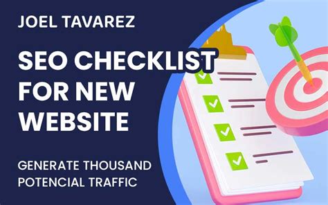 Complete Seo Checklist For New Website To Generate Traffic