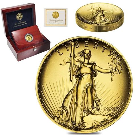 2009 1 Oz 20 Ultra High Relief Saint Gaudens Gold Double Eagle Coin W
