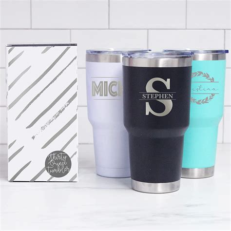 The Paisley Box Personalized Tumblers With Lids And Straws