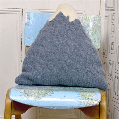 Upcycle Your Old Sweaters Into Some Cute Mountain Pillows Old Sweater