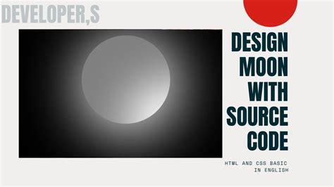 How To Create A Moon With Css How To Design Moon With Css Css