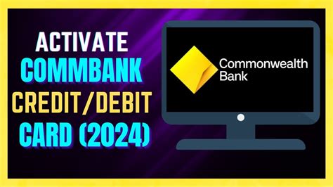 How To Activate Your Commbank Card 2024 Full Guide Youtube
