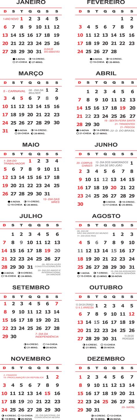 Base Calendário 2019 Coluna Verical Imagem Legal Calendário
