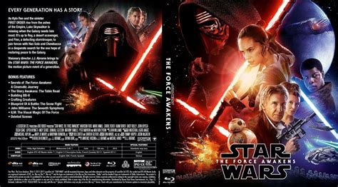 Custom Blu Ray Cover For Star Wars The Force Awakens Arte Star Wars