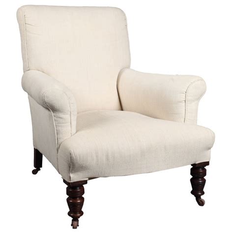 19th Century English Rolled Arm Club Chair At 1stdibs