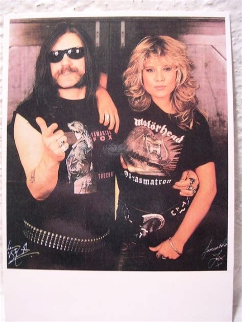 Lemmy And Samantha Fox 1980s Oldschoolcool
