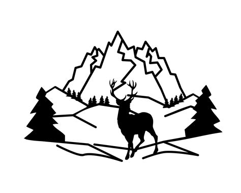 Free Silhouette Mountain Svg Free Svg Png Eps Dxf File
