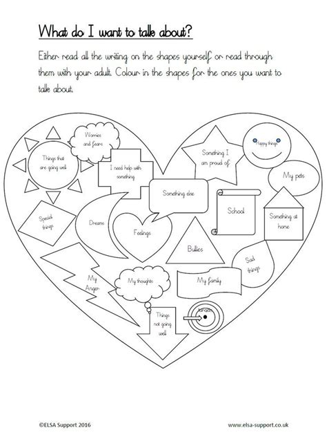 Art Therapy Worksheets Printable Mental Health Games And Activities