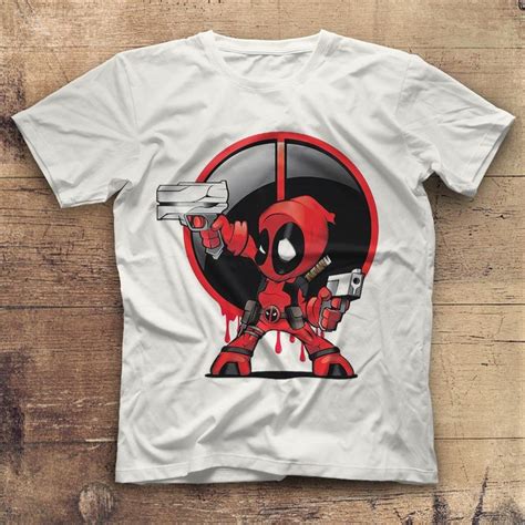 Deadpool White Unisex T Shirt Tees Shirts Deadpool T Shirt Tee