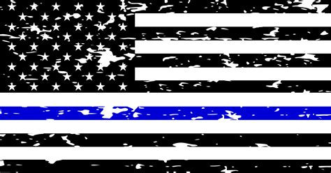 Pair Of Thin Red And Blue Line Stickers Vinyl American Flag Decal