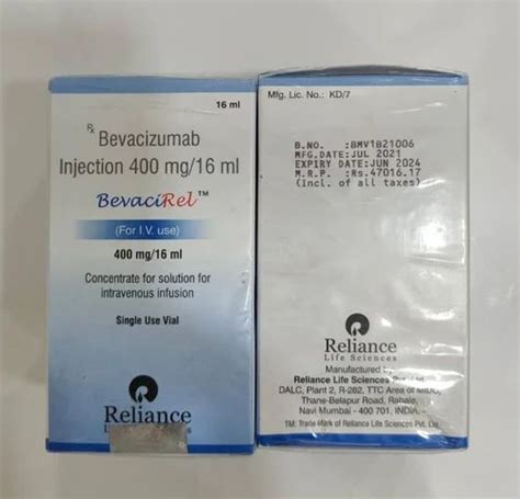 Bevacirel 400 Mg Bevacizumab Injection At Rs 13000 Anti Cancer