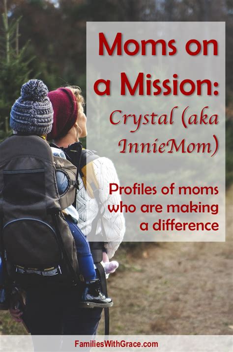 Moms On A Mission Crystal Aka Innie Mom Mission Mom Blogs Mom