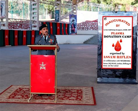 Meghalaya Assam Rifles Organizes Plasma Donation Screening Camp In Shillong Meghalaya Assam