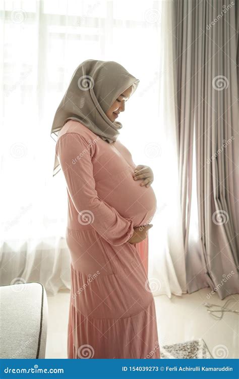 Muslim Pregnant Woman Asian Stock Image Image Of Maternal Love