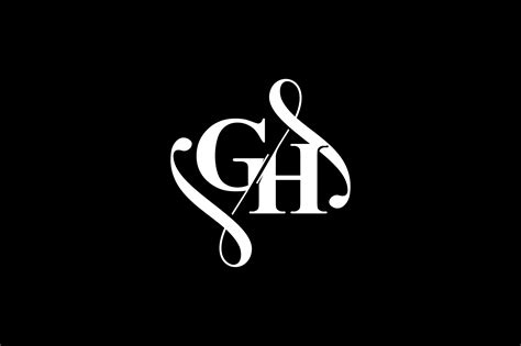 Gh Monogram Logo Design By Vectorseller Thehungryjpeg Vrogue Co