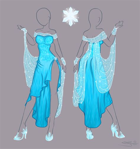 Frozen Elsa New Dress By Tatara94 Dress Sketches Fashion Design