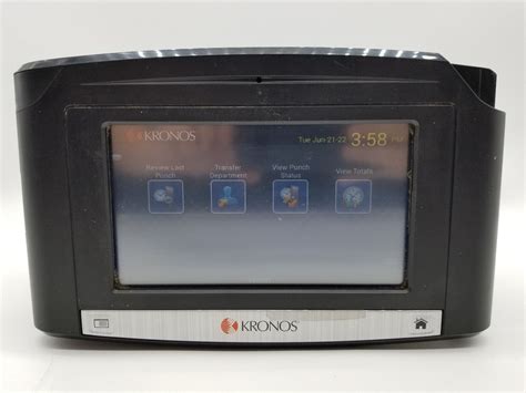 Kronos Intouch 9100 8609100 008 Touch Screen Time Clock W Power Supply
