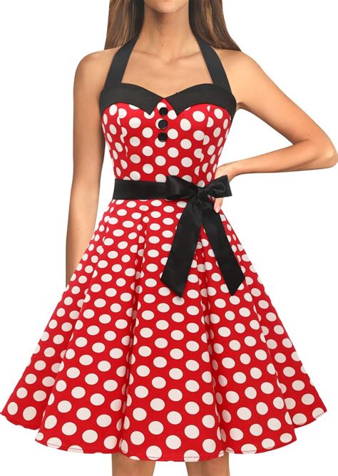 Dressystar Vintage Polka Dot Retro Cocktail Prom Dresses S S