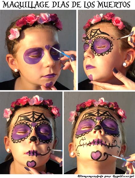 Vidéo De Maquillage D'halloween Pour Enfants 5 Idée - 4 idées de maquillages faciles pour Halloween! (Tutos photos pour