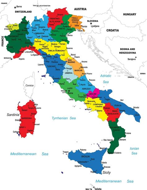 Cartina Politica Italia