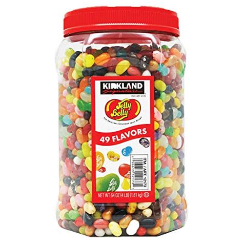 kirkland signature jelly belly 49 flavors of the original gourmet jelly bean 4 lb 64 oz jar