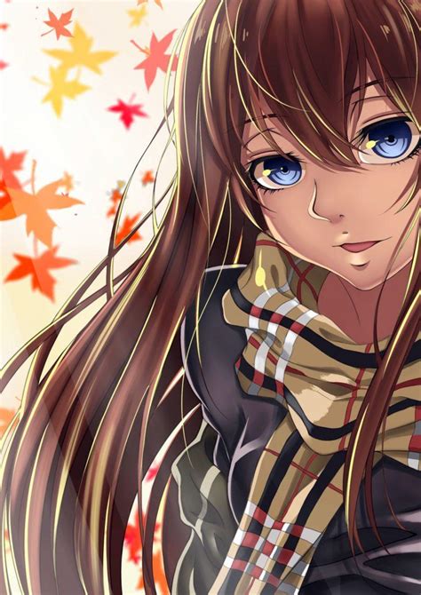 Anime Girl With Brown Hair Wallpapers Wallpaper Cave