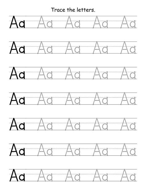 Free Alphabet Tracing Printables Free Printable Handwriting Worksheets