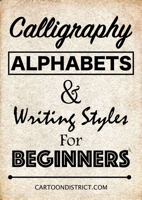 40 Calligraphy Alphabets And Writing Styles For Beginners