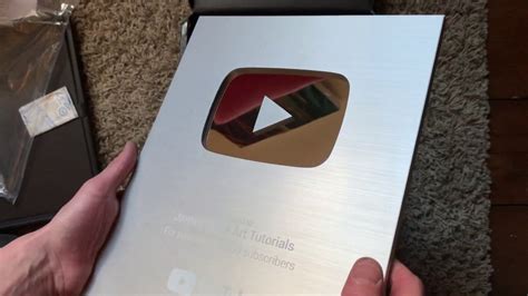 New Silver Play Button Youtube
