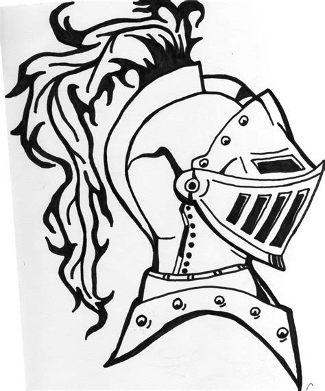 Armored Knight Tattoo Design Ink Drawing By Eric Lamont Norris