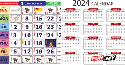 Kalendar 2024 Malaysia Cuti Umum And Cuti Sekolah