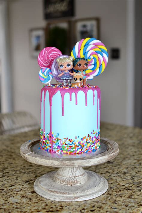 #lol #lolsurprise #birthdaycake #birthdayparty #love #pastelcolors #pink #teal #sparkles #sprinkles. EMME'S LOL SURPRISE BIRTHDAY PARTY | Funny birthday cakes, Doll birthday cake, 6th birthday cakes