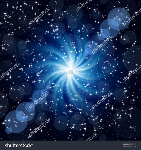 Dark Blue Background With Big Twirl Star Vector 66937597 Shutterstock