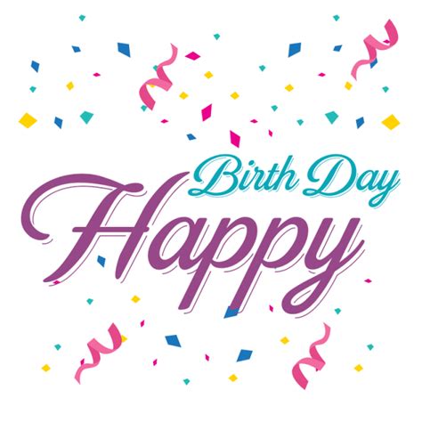 Happy Birthday Lettering Png Free Vector Download 2020