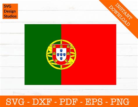 Portugal Svg Portugal Flag Svg Portuguese National Flag Cut File