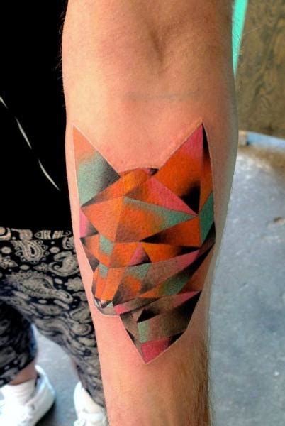 Arm Fox Abstract Tattoo By Mariusz Trubisz