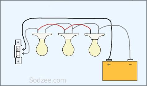 One thing more that when we connect two lights in series then it rated voltage plus to one another, for example. Simple Home Electrical Wiring Diagrams | Sodzee.com