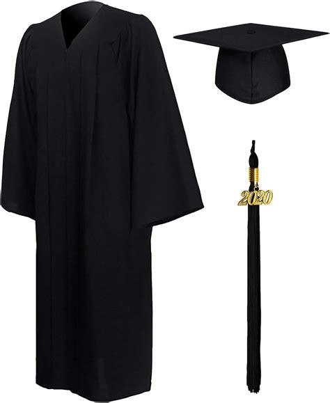 Graduationmall Unisex Matte Graduation Cap And Gown For University