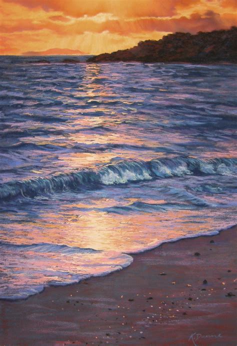 The Ocean At Sunrise Sunset Art