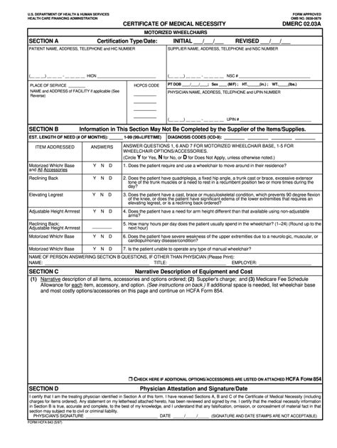 Hcfa 843 1997 2021 Fill And Sign Printable Template Online Us Legal