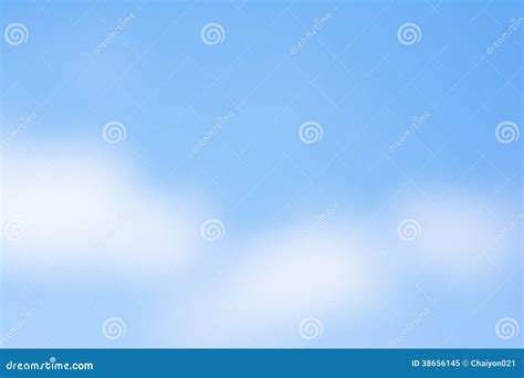 Blurry Blue Sky Stock Image Image Of Blurred Light 38656145