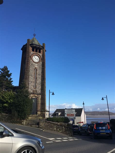 The Clock Tower Grange Over Sands Cumbria Uk Clock Tower Lake