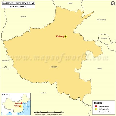 Where Is Kaifeng Located Location Of Kaifeng In China Map